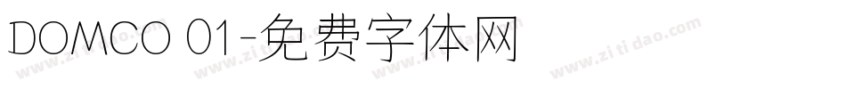 DOMCO 01字体转换